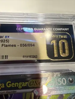 Mega Gengar ex 056/094 - Phantasmal Flames Pokemon Card CGC 10 Pristine English - Image 4