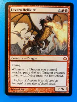 MTG 1x Utvara Hellkite # 110 Return to Ravnica Magic the Gathering Card x1 NM - Image 1
