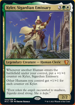 Mint/Near-Mint, French - 4 x MTG Kyler, Sigardian Emissary - Foil Commander: Inn - Image 1