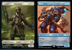 Hero Deal, English - 4 x MTG Vanguard Suppressor Token // Soldier Token Commande - Image 1