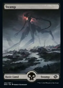 Hero Deal, French - 4 x MTG Swamp (282) The Brothers' War - Image 1