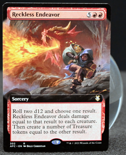 🔥 Reckless Endeavor | Extended Art | AFR | NM | MTG Red Board Wipe Spell 🔥 - Image 1