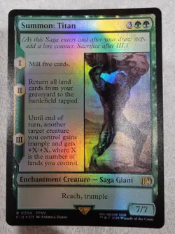 Magic the Gathering: Summon: Titan Final Fantasy Foil Regular Rare - Image 1