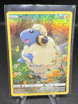 Pokemon TCG Mareep GG34/GG70 Crown Zenith: Galarian Gallery Full Art Holo NM - Image 1