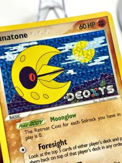 Pokemon TCG Lunatone EX Deoxys 36/107 Reverse Holo - Image 2