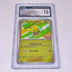 2024 Pokemon IDN Indonesia PIKACHU Batik 191/SV-P Promo Reverse Foil CGC 10!! - Image 1