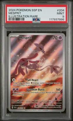 Mesprit Pokemon Ssp En-Surging Sparks 204 - NM PSA 9 - Image 1