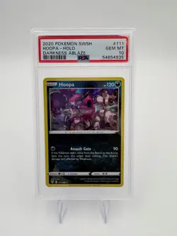 2020 Pokemon Sword & Shield Darkness Ablaze HOOPA HOLO PSA 10 GEM MINT - Image 1