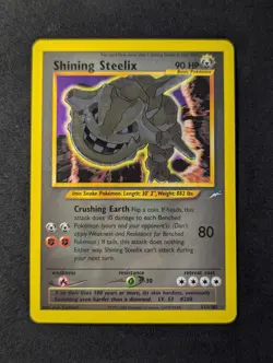Pokemon TCG Shining Steelix Neo Destiny Secret Rare 112/105 NM- - Image 2