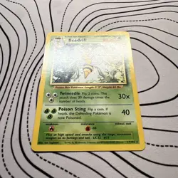 Pokemon TCG Beedrill Base Set 17/102 Regular Rare LP - Image 2