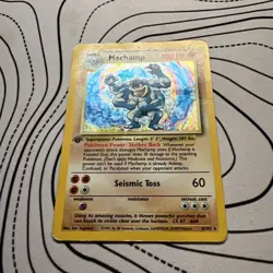 Pokemon TCG Machamp Base Set 8/102 1st Edition MP/HP - Image 2