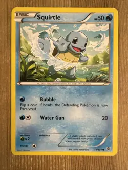 Pokemon TCG Squirtle Plasma Blast 14/101 Regular Common HP - Image 1