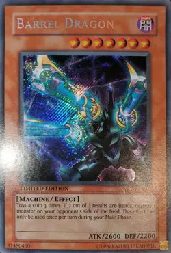Yugioh 2004 Barrel Dragon SCR Limited Ed. MC1-EN002 Near Mint - Image 1