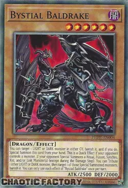 YUGIOH PHHY-EN004 Bystial Baldrake Common 1st Edition NM - Image 1
