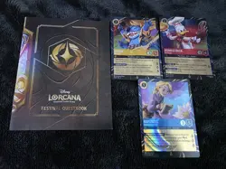 Disney Lorcana Festival Of The Arts Epcot Exclusive Promos And Booklet - Image 1