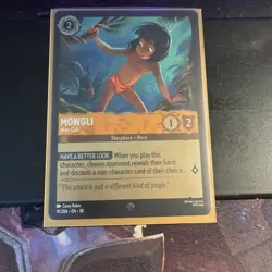 ✨COLD FOIL - Disney Lorcana Mowgli - Man Cub - Whispers in the Well 19/204 - Image 1