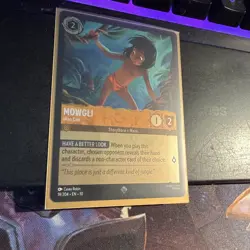 ✨COLD FOIL - Disney Lorcana Mowgli - Man Cub - Whispers in the Well 19/204 - Image 2