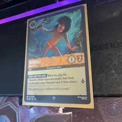 ✨COLD FOIL - Disney Lorcana Mowgli - Man Cub - Whispers in the Well 19/204 - Image 3