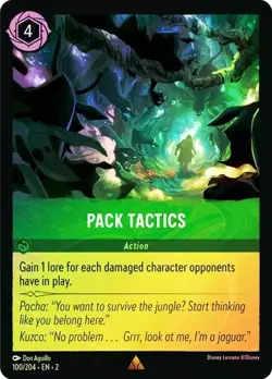 PACK TACTICS 100/204 Cold Foil Rise of the Floodborn Disney Lorcana - Image 1