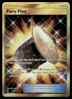 Pokemon Cards Fiery Flint 76/70 Dragon Majesty Secret Rare NM - Image 1