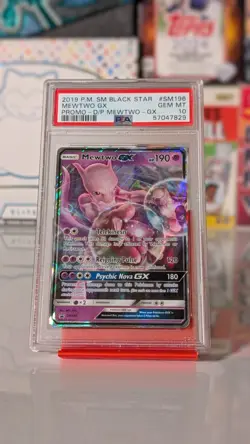 Mewtwo Gx Sm196 PSA 10 Detective Pikachu Promo Graded Pokemon Card - Image 1