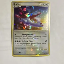 Pokemon Latias HGSS10 Cracked Ice Holo Promo Basic 80 HP HGSS Pokemon TCG Card - Image 1