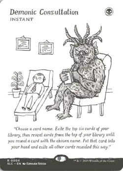 MTG Demonic Consultation (0004) *Non-Foil* Secret Lair: Encyclopedia MT/NM - Image 1