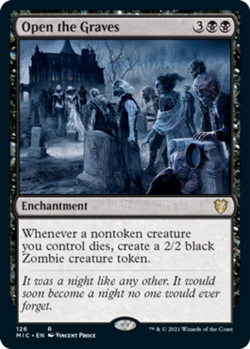 Mint/Near-Mint, French - 4 x MTG Open the Graves Commander: Innistrad: Midnight - Image 1