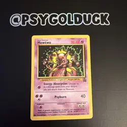 Mewtwo 14 Black Star Promo Pokemon Card Played - Image 1