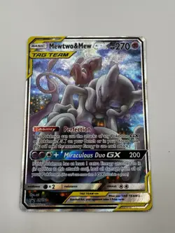 Mewtwo & Mew GX SM191 Holo | Lightly Played | Damage Noted | Pokemon TCG - Image 4