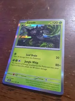 Pokemon Zarude Holo Card 11/191 Surging Sparks Mint Condition - Image 1