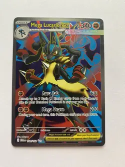 Pokemon TCG Mega Lucario EX 160/132 Ultra Rare Holo NM Mega Evolutions Full Art - Image 1
