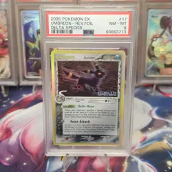 PSA 8 Umbreon Delta Species Reverse Holo 17 / 113 Pokemon TCG Graded Card - Image 1