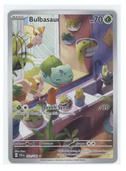 2024 Pokemon S&V Stellar Crown Bulbasaur Secret Rare #143/142 - Image 1