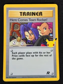 Pokemon Here Comes Team Rocket! 15/82 Holo 25th (NM) - Image 1