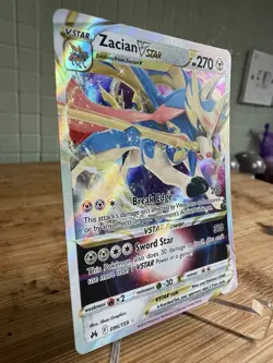 Zacian VSTAR 096/159 - Holo Ultra Rare - Near Mint NM - Pokemon TCG Crown Zenith - Image 2
