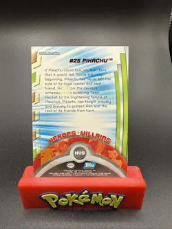 2000 Topps Pokemon Series 3 #HV6 #25 Pikachu TV Animation - Image 2