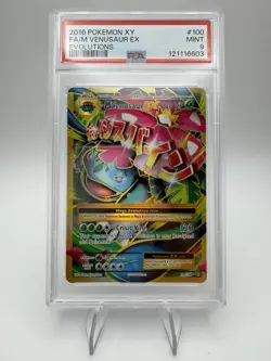 2016 POKEMON XY EVOLUTIONS #100 FULL ART/M VENUSAUR EX PSA 9 - Image 2