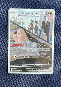 Pokemon TCG Team Rocket’s Dugtrio 239/217 Illustration Rare Ascended Heroes NM - Image 1