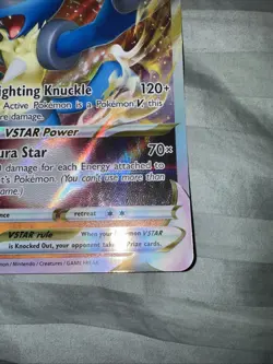 Pokemon Lucario VStar Jumbo Oversized Foil Black Star Promo SWSH214 - Image 4