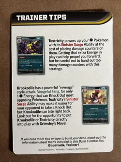Pokemon mega Heracross Trainer Tips Phantasmal Flames Build And Battle Insert LP - Image 2