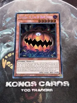 MZMU-EN001 Pumpking the King of Grave Ghosts Secret Rare YuGiOh! NEW - Image 1