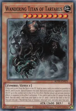 Yugioh ROTA-EN021 - Wandering Titan of Tartarus - Common - Image 1