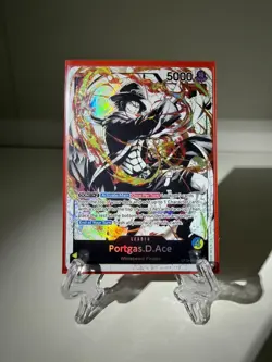 One Piece Card Game Portgas D Ace ST13-002 Alt Art Leader The Three Brothers NM - Image 1