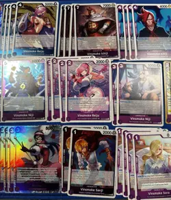 ONE PIECE TCG COMPLETE DECK GERMA 66 VINSMOKE DECK REIJU AND FOXY PIRATE COMBO - Image 4