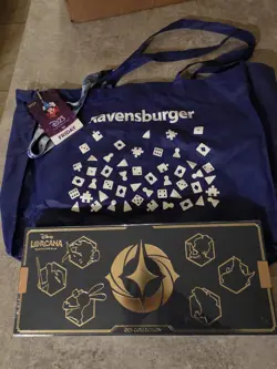 Disney Lorcana 2024 D23 Collection SEALED 6 Card Set With D23 Badge & Tote Bag!! - Image 1