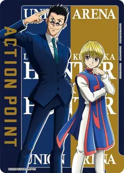 Hunter X Hunter Leorio Kurapika Action Point- UE02BT/HTR-1-AP03 NM - Union Arena - Image 1