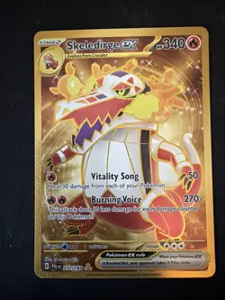 Pokemon TCG Skeledirge EX Hyper Rare Gold Paldea Evolved Card 272/193 - Image 1