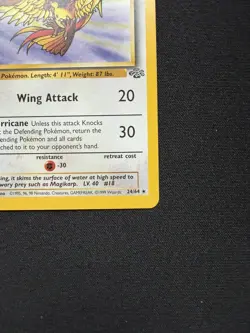 Pokemon TCG Pidgeot Jungle Holo Card 8/64 Unlimited Rare MP Condition - Image 5