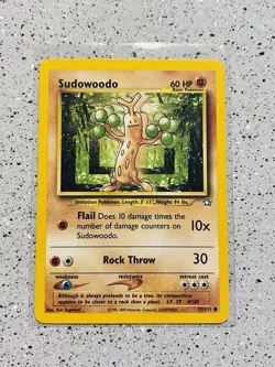Sudowoodo 77/111 - Unlimited - Neo Genesis Set - Vintage WOTC Pokemon Card NM💎 - Image 2